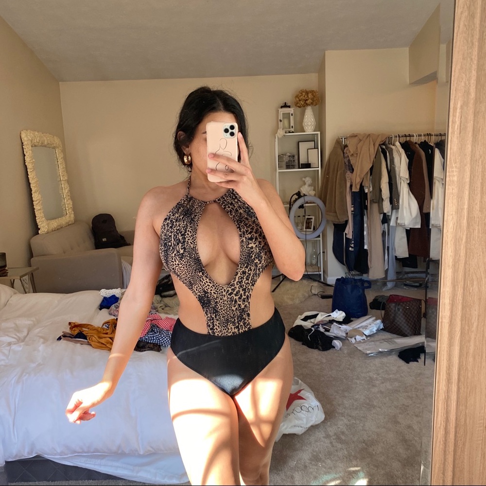 ASOS Leopard one piece